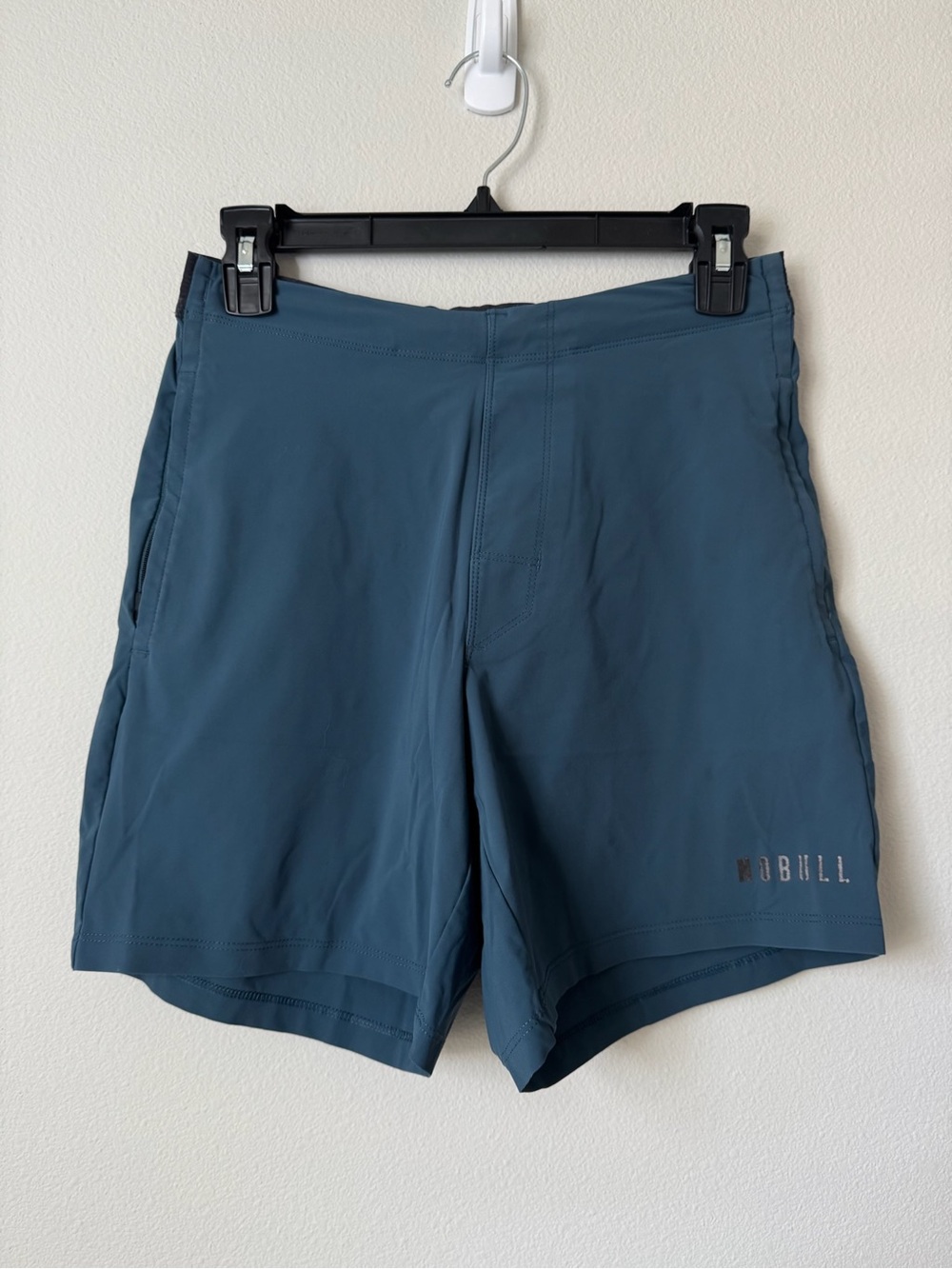 NOBULL Mens Running Training Shorts Blue Medium Lined Athletic Gym Shorts 7”